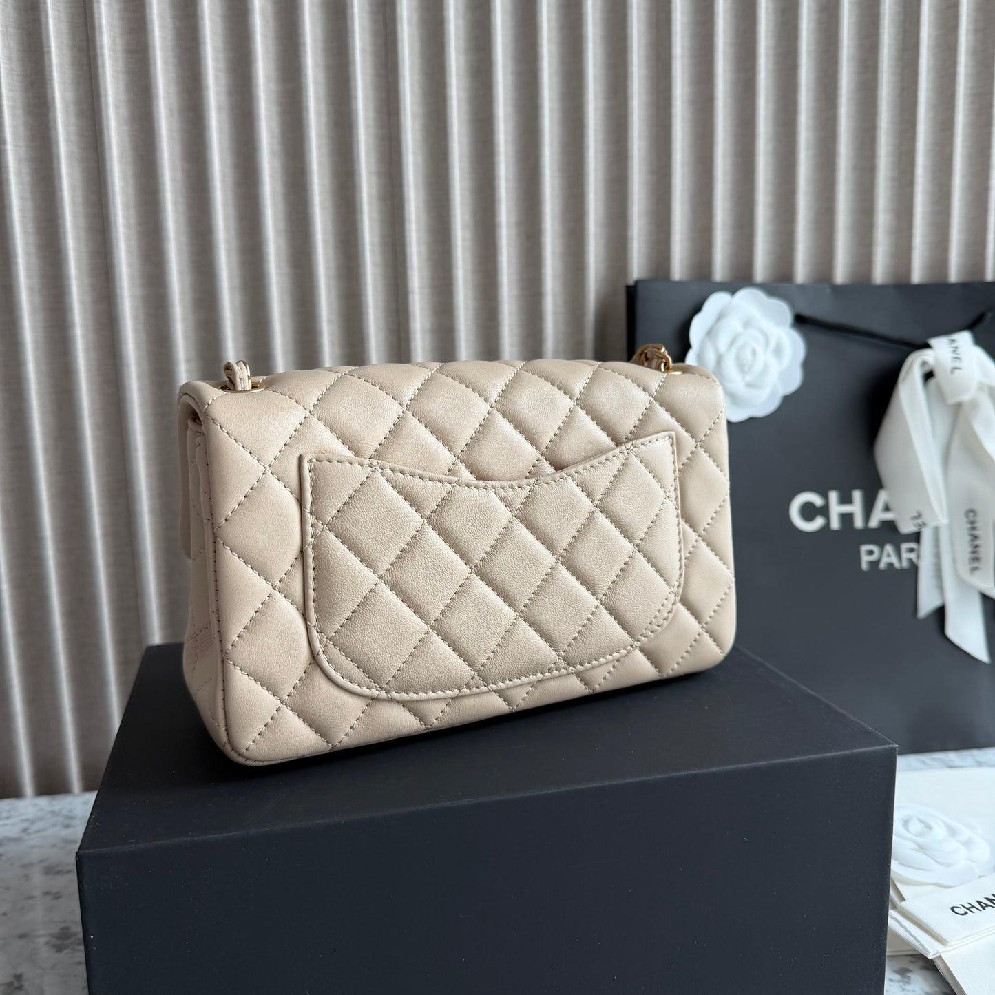 Bolso C-hanel piel color beige
