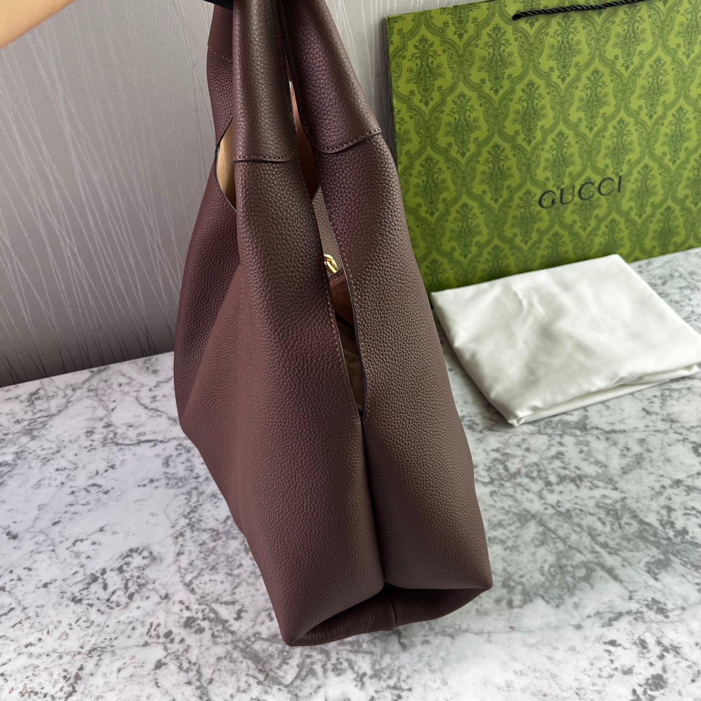 Bolso G-ucci piel color café