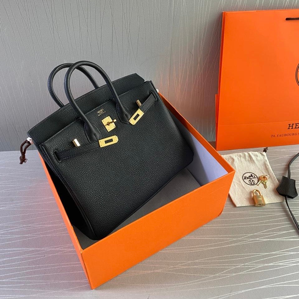 Bolso H-ermes piel color negro