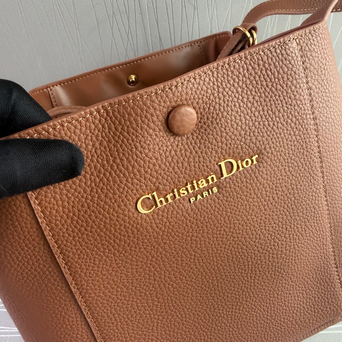 Bolso D -ior piel color camel