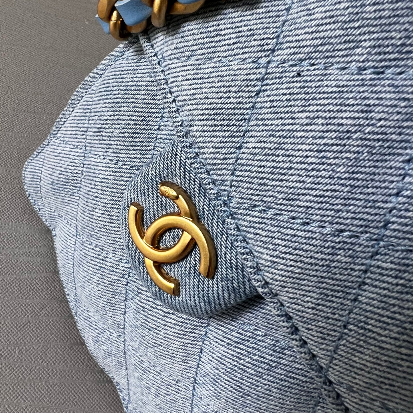 Bolso C 2-5 algodón color azul denim