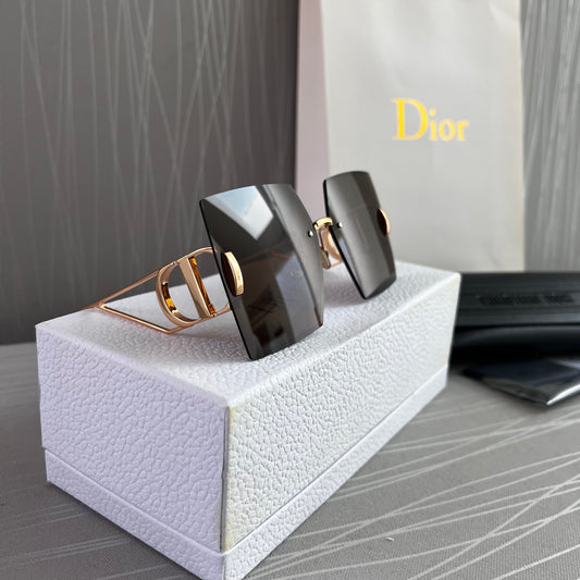 Lentes D color café con dorado