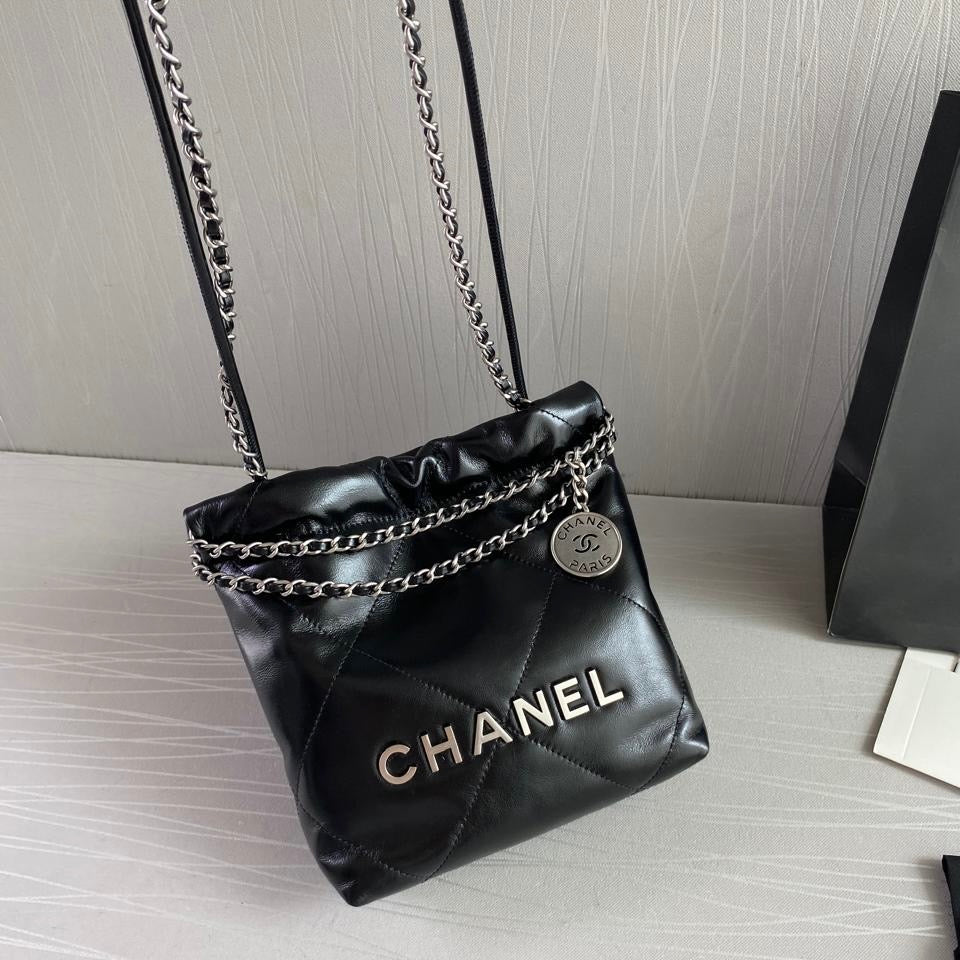 Bolso C 2-2 mini piel color negro