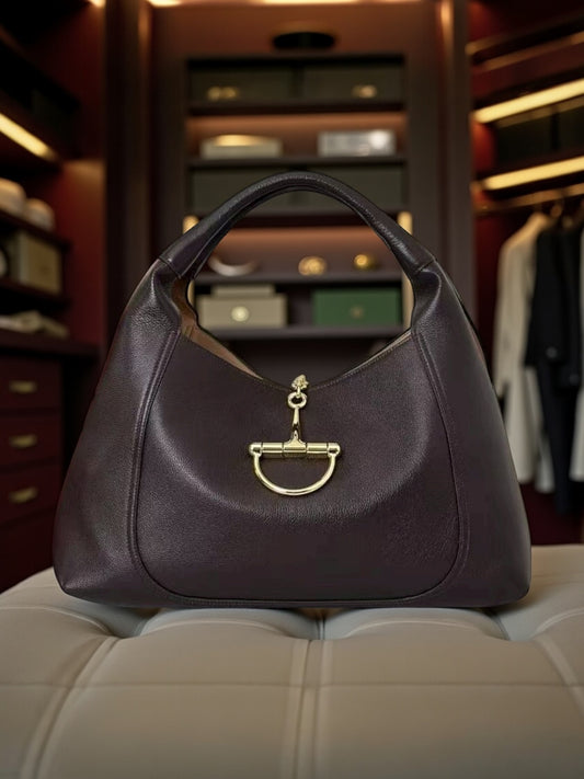 Bolso G-ucci piel color café