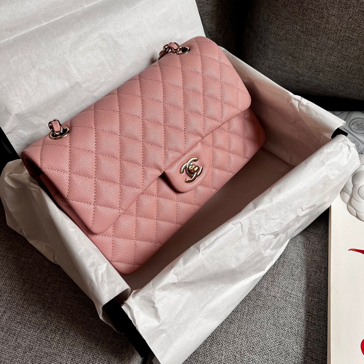 Bolso C piel color rosa