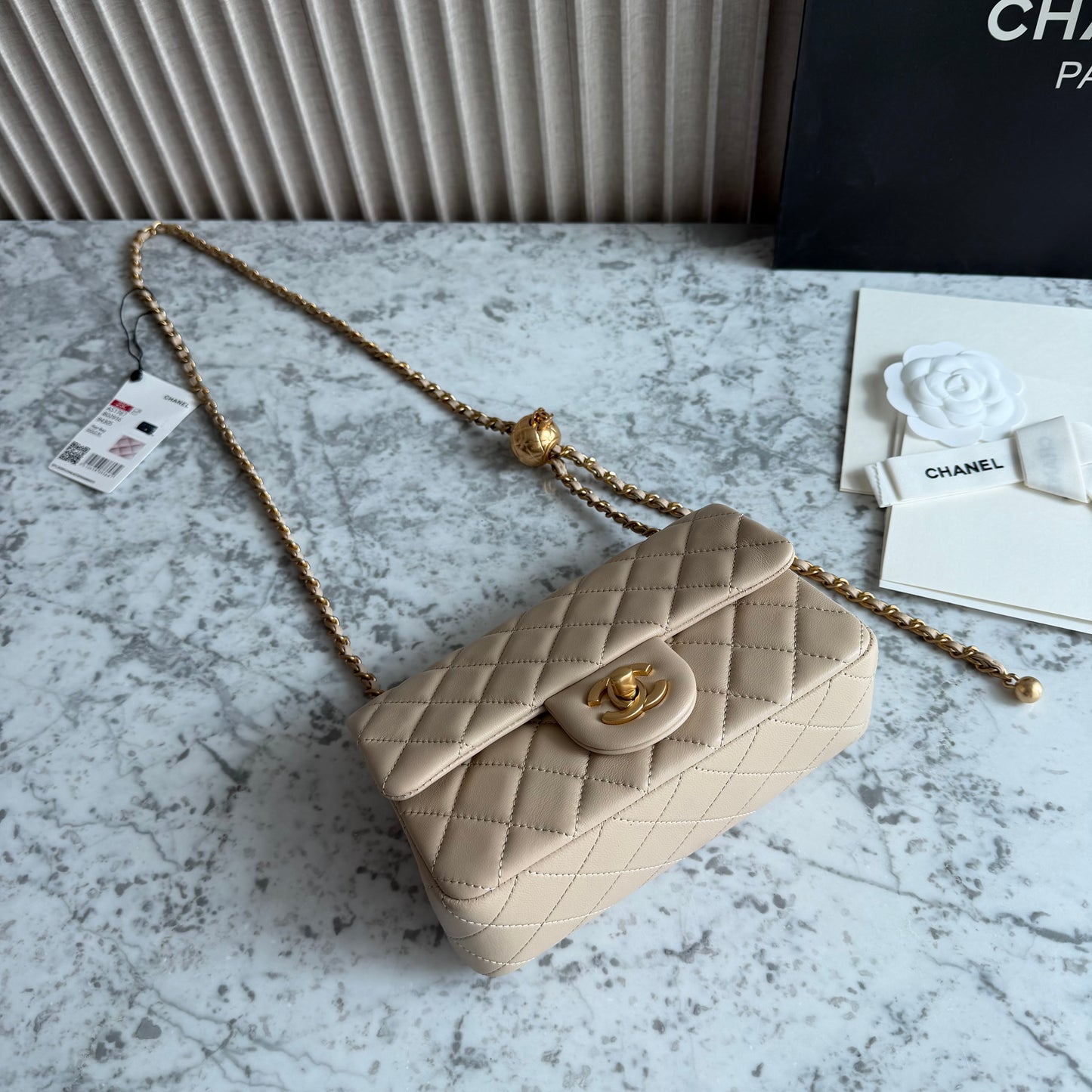 Bolso C-hanel piel color beige