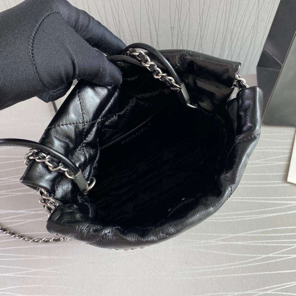 Bolso C 2-2 mini piel color negro