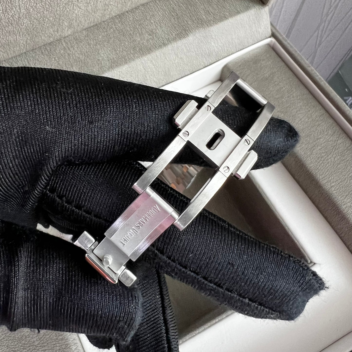 Reloj A - P unisex acero inoxidable, color plata y rose gold