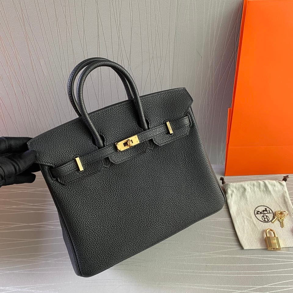 Bolso H-ermes piel color negro