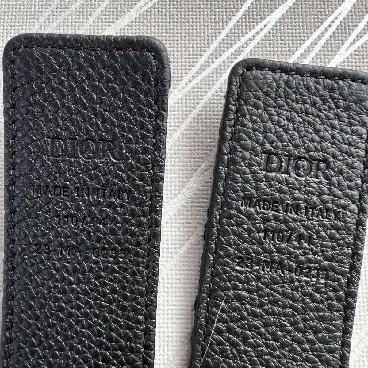 Cinto D-ior piel reversible negro