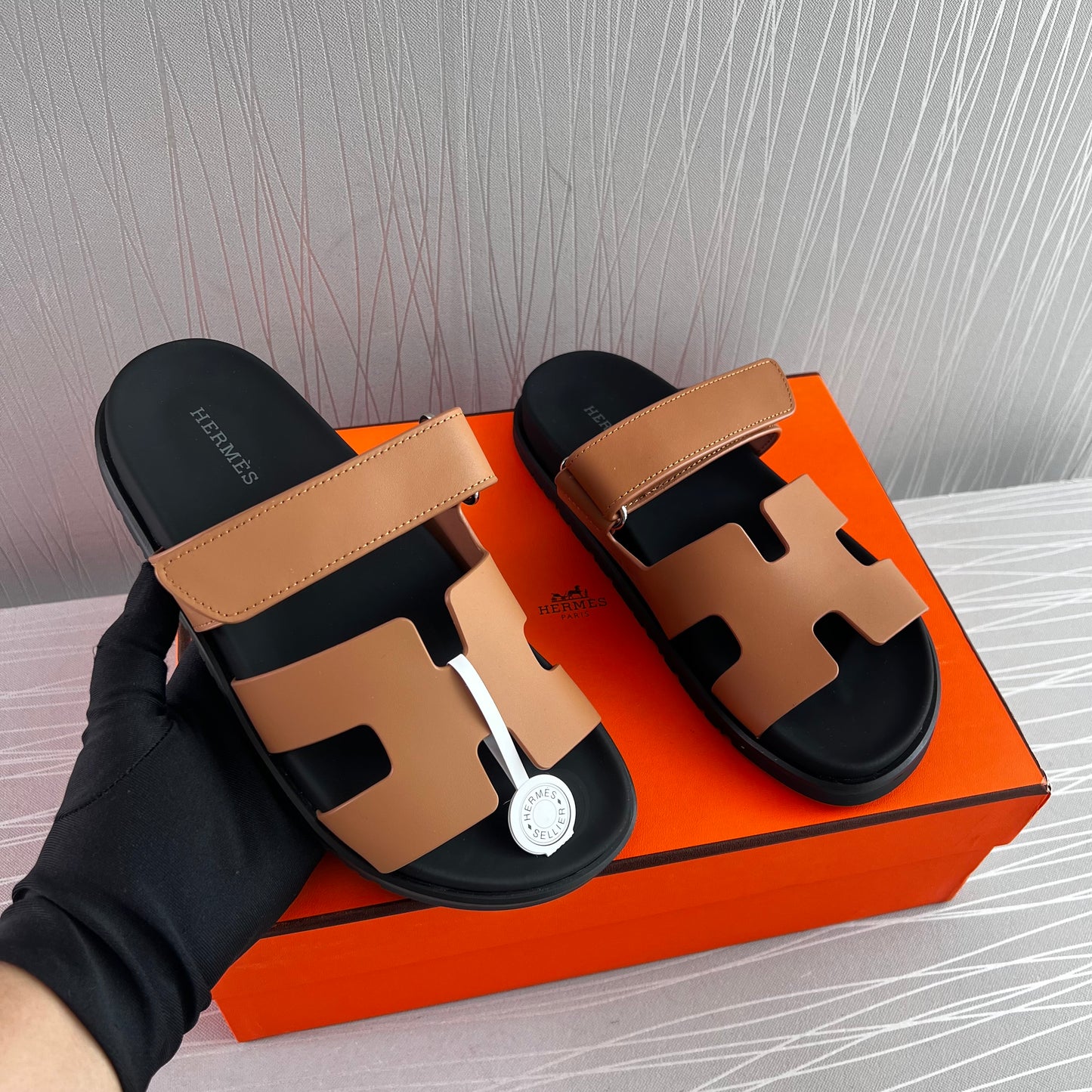 Sandalias H piel color camel