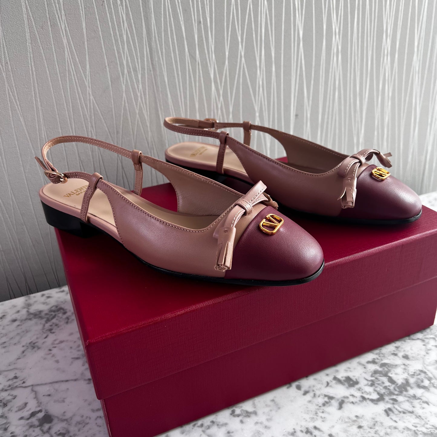 Zapatillas V-alentino piel bicolor