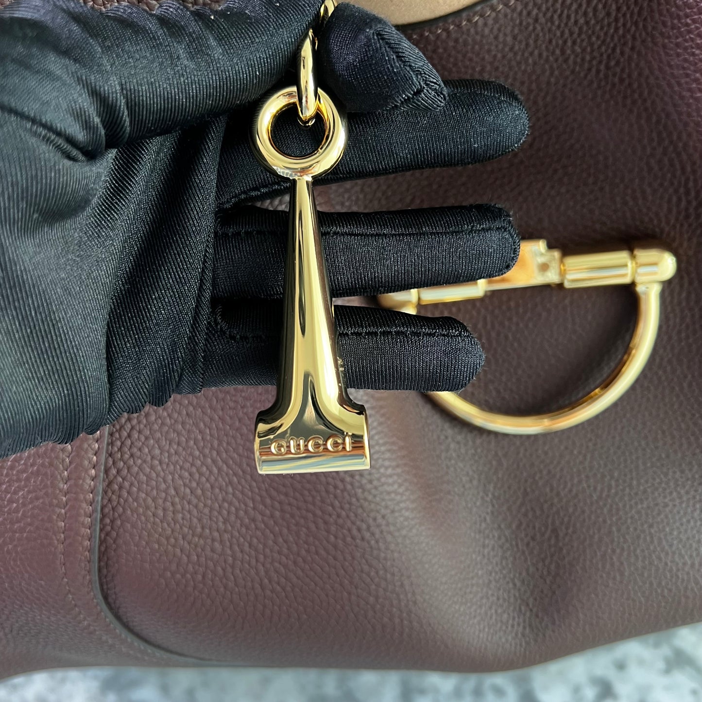 Bolso G-ucci piel color café