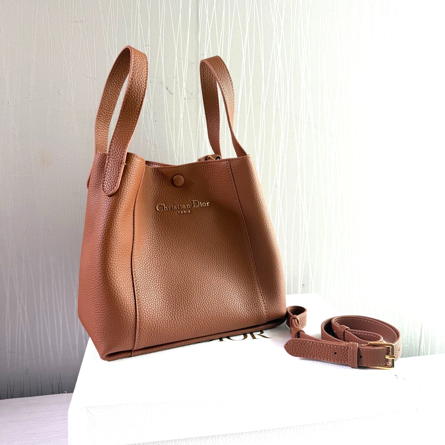 Bolso D -ior piel color camel