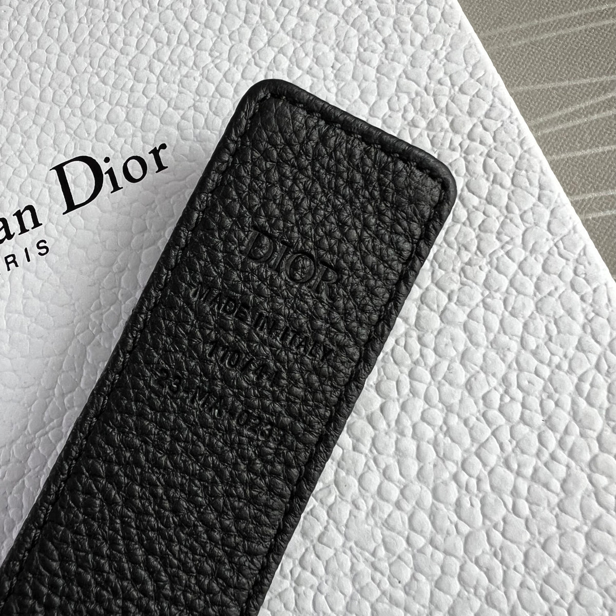 Cinto D-ior piel reversible negro
