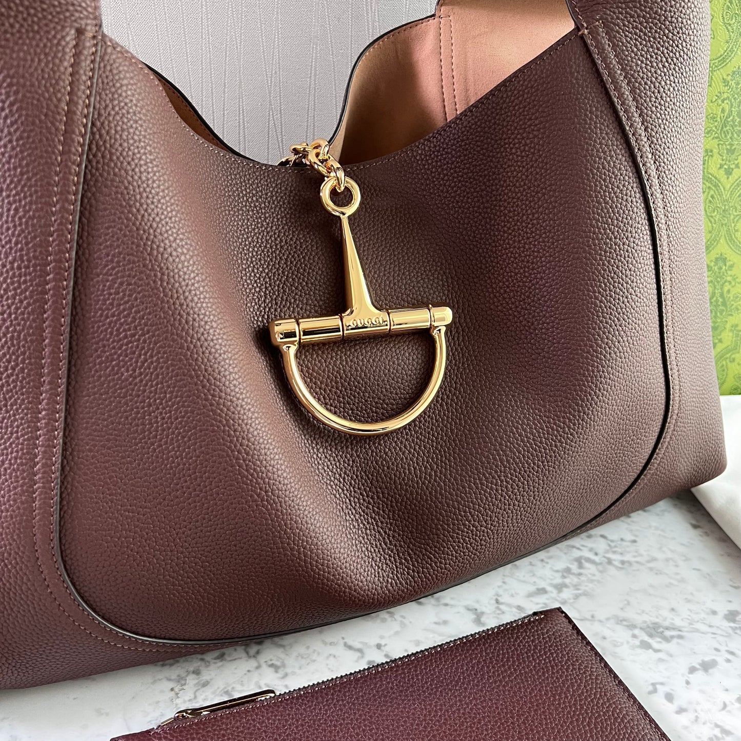 Bolso G-ucci piel color café