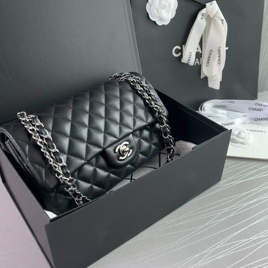 Bolso C Classic piel color negro herrajes color plata edición limitada
